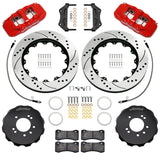 Wilwood 89-98 Nissan 240SX/89-94 Skyline/90-96 300ZX Aerolite 6R Front BBK w/ 14in D/S Rotors - Red