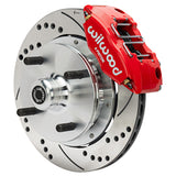 Wilwood 73-76 Porsche 914 Front Powerlite Brake Kit Dilled & Slotted - Red
