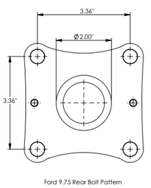 DSS 15-24 Ford F150 4WD Reg. Cab Short Bed (9.75in Rear End) 3.8in Carbon Fiber Driveshaft (1400HP+)