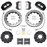 Wilwood 95-98 Nissan Skyline Superlite 6R Front BBK w/ 12.88in D/S Rotors & Flexlines - Black