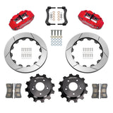 Wilwood 89-02 Nissan Skyline Superlite 4R Rear BBK w/ 13.50in Diameter Slotted Rotor - Red