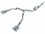AWE Tuning 2021+ GMC Tahoe/Yukon 5.3L 0FG Split Rear Exit Catback Exhaust - Quad Chrome Silver Tips