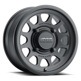 Method MR414 Bead Grip 15x7 / 4+3/13mm Offset / 4x136 / 106mm CB Matte Black Wheel