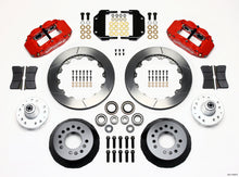 Load image into Gallery viewer, Wilwood Narrow Superlite 6R Front Hub Kit 12.88in Red Magnum Force Drop Spindle