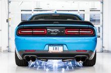 Load image into Gallery viewer, AWE Tuning 2015+ Dodge Challenger 6.4L/6.2L SC Track Edition Exhaust - Quad Diamond Black Tips