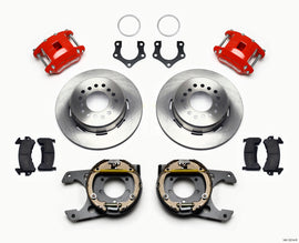 Wilwood D154 P/S Park Brake Kit Red Mopar/Dana 2.36in Off w/Snap Ring Bearing