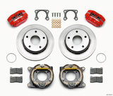 Wilwood Dynapro Lug Mount P/S Park Brake Kit Red Big Ford 2.36in Off Bronco 5 x 5.50