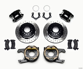 Wilwood D154 P/S Park Brake Kit Drilled Mopar/Dana 2.50in Off w/Snap Ring Bearing