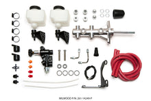 Load image into Gallery viewer, Wilwood Tandem Remote M/C Kit w L/H Bracket &amp; Prop Valve - 7/8in Bore Ball Burnished-W/Pushrod
