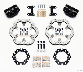Wilwood GP320 Front Kit Top Mount 10.50in SuperAlloy Vntd Rtr Asph Midget