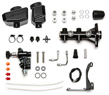 Load image into Gallery viewer, Wilwood Remote Tandem M/C Kit w/Bracket and Valve - 1.12in Bore Black