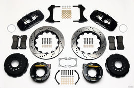 Wilwood AERO4 Rear P-Brake Kit 14.00in Drilled Chevy 12 Bolt-Spec 3.15in Bearing