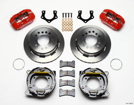 Wilwood Dynapro Low-Profile 11.00in P-Brake Kit - Red Mopar/Dana 2.50in Off w/Snap Ring Bearing