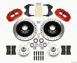 Wilwood Narrow Superlite 6R Front Hub & 1PC Rtr Kit 12.88in Drilled -Red WWE ProSpindle