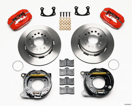 Wilwood Forged Dynalite P/S Park Brake Kit Red New Big Ford 2.50in offset Staggered Shock